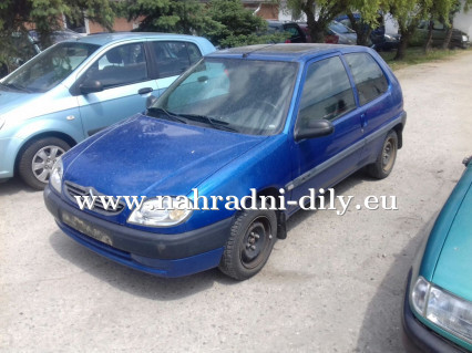 Citroen Saxo 1,1 modrá na náhradní díly ČB / nahradni-dily.eu