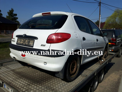 Peugeot 206 bílá na náhradní díly Brno / nahradni-dily.eu