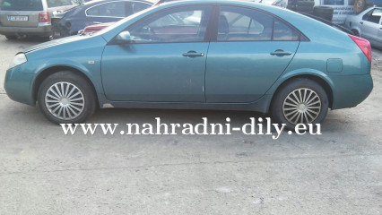 Nissan Primera P12 zelená na díly ČB / nahradni-dily.eu