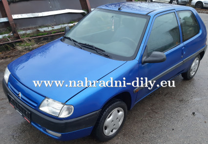 Citroen Saxo modrá na náhradní díly Brno / nahradni-dily.eu