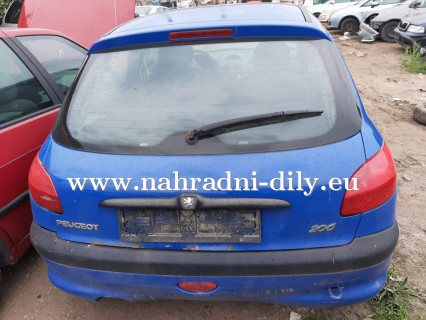 Peugeot 206 modrá na náhradní díly Pardubice / nahradni-dily.eu